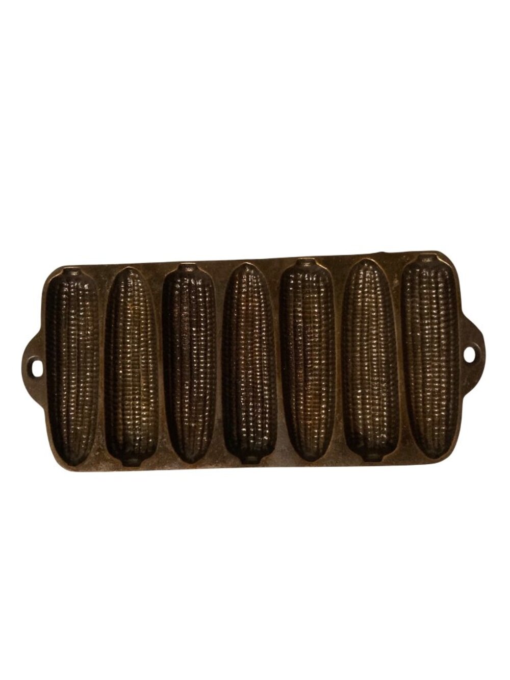 Vintage Cast Iron Cornbread Pan Seasoned Mold Made In The USA #B